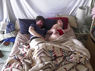 Stepson wakes up to his stepmom masturbating, and they engage in passionate sex together.